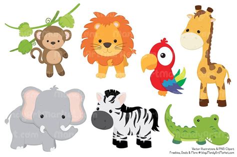 Cute Baby Forest Animals Clip Art - Animals World