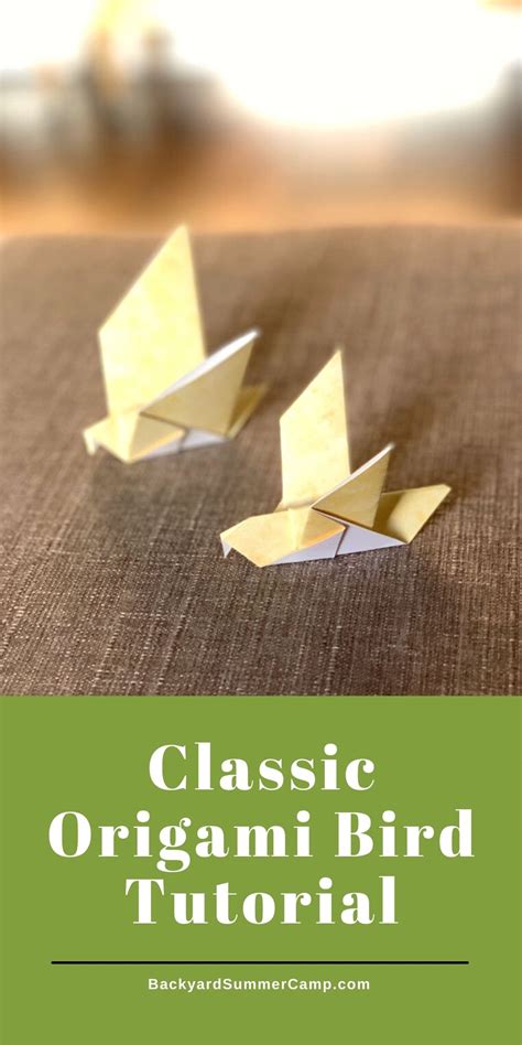 Learn to Fold a Classic Origami Bird with This Easy Tutorial - Backyard ...