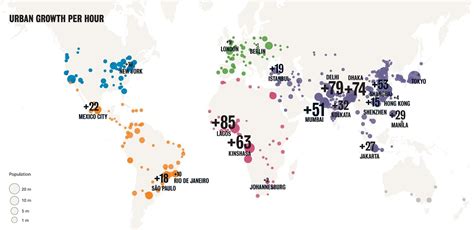 Mapped: The World's Fastest Growing Cities