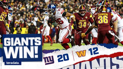 Instant Analysis: Giants win rematch vs. Commanders, 20-12