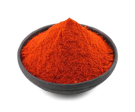 Red chili pepper powder on white background 1397444 Stock Photo at Vecteezy