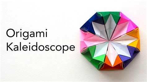 Origami Kaleidoscope Tutorial - Fun Paper Fidget Toy - YouTube