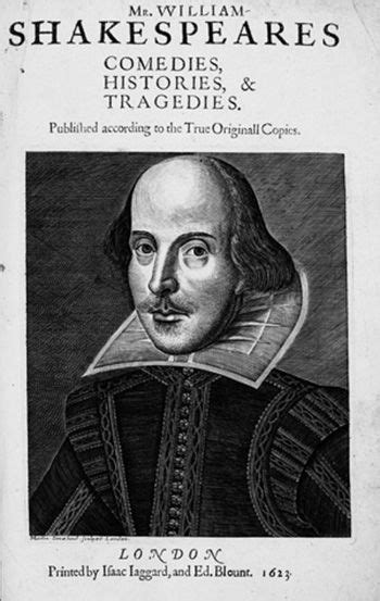 William Shakespeare, Comedies, Histories & Tragedies, London 1623. First Folio, title page ...