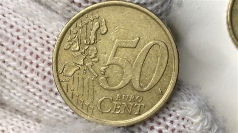 How much is a 50 Euro Cent Coin from 2002 Italy worth now? #coins - YouTube