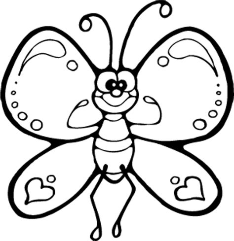 Cartoon Butterfly Coloring Pages - Cartoon Coloring Pages