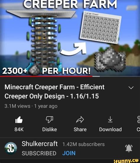 CREEPER FARM 2500% Minecraft Creeper Farm - Efficient Creeper Only Design - 3.1M views 1 year ...