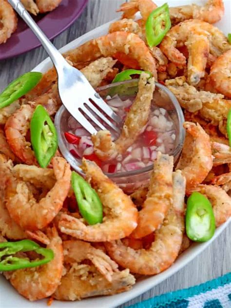 Crispy Nilasing na Hipon (Drunken Shrimp) - Kawaling Pinoy