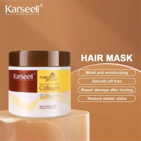 Karseell Dry Damaged Hair Repair Set Shampoo Conditioner Mask MACA Collagen Kit – La Paz County ...