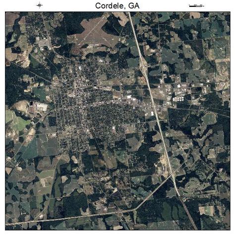 Aerial Photography Map of Cordele, GA Georgia