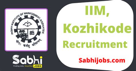 IIM Kozhikode Jobs Notification 2024: Apply Online For 3 Accreditation & Ranking Executive Vacancies