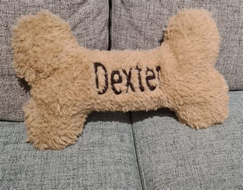 Personalized dog bone pillow dog toy personalized dog toy | Etsy