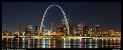 Panoramic Picture/Photo: St Louis skyline across Mississippi River at ...