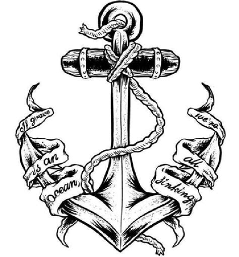 Navy Anchor Drawing at GetDrawings | Free download