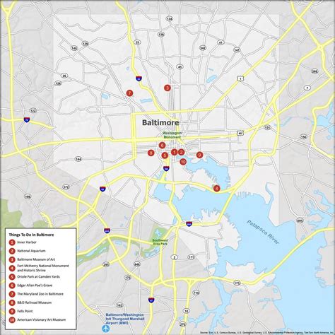 Baltimore Map [Maryland] - GIS Geography