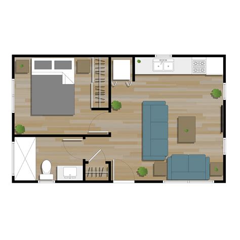 Casita Model 15X25 Plans in PDF or CAD - Casita Floor Plans