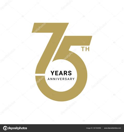 Year Anniversary Logo Golden Color Vector Template Design Element Birthday Stock Vector Image by ...