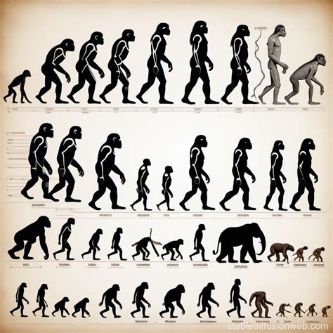 Human Evolution Timeline | Stable Diffusion Online