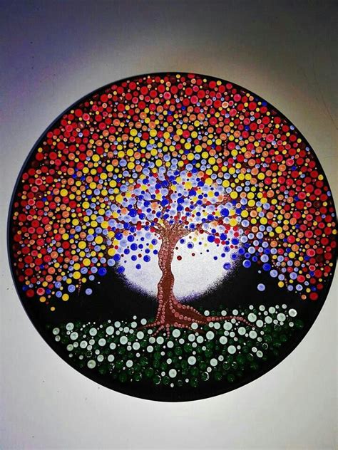 Ciclo de vida 🔴 | Dot art painting, Mandala rock art, Rock painting art