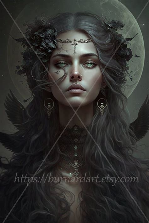 Black Moon Lilith Digital Download Astrology Zodiac AI Art Print ...