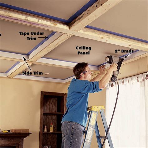 Ceiling Panels: How to Install a Beam and Panel Ceiling | Ceiling ...