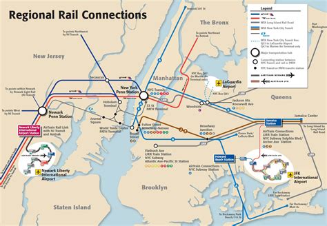 Map of NYC airport transportation & terminal