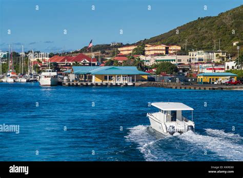 U.S. Virgin Islands, St. Thomas, Red Hook, ferry dock Stock Photo - Alamy