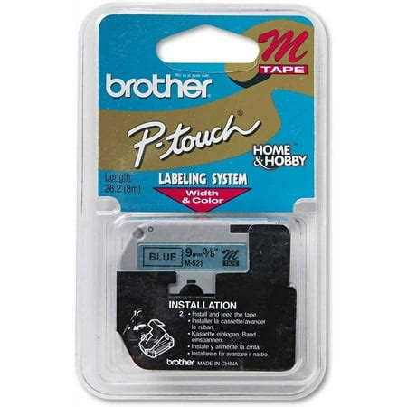 Brother P-Touch M Series Tape Cartridge for P-Touch Labelers, 3/8 ...