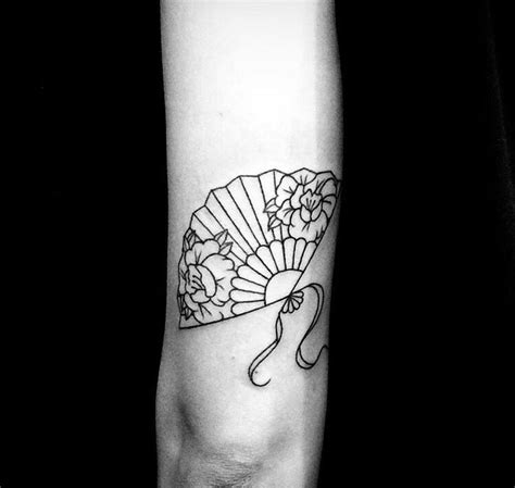 Chinese fan tattoo by Julien Depeyre #blackwork #linework | Japanese ...