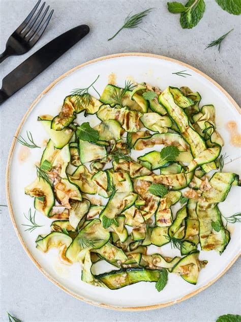 Grilled courgette salad | K33 Kitchen – Delicious plant-based vegan recipes