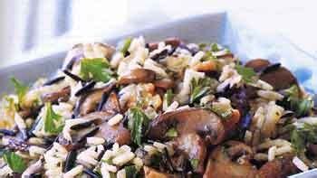 Wild Rice Stuffing with Wild Mushrooms Recipe | Epicurious