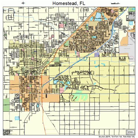 Homestead Florida Street Map 1232275