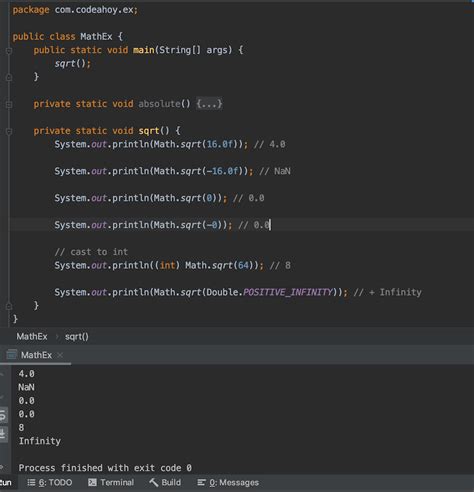 Java Math.sqrt() Method with Examples | CodeAhoy