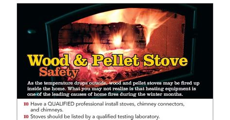 Village of Bellevue: NFPA: Wood Pellet Stove Safety