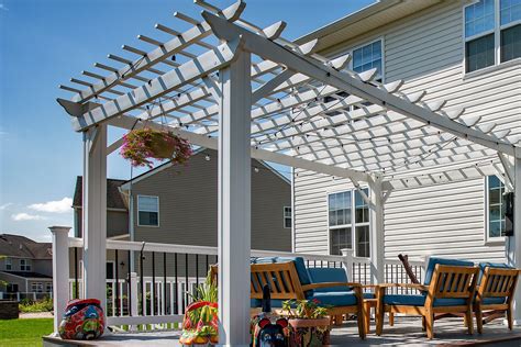 Multi-Level Modern Deck With Pergola In Belle Mead New Jersey