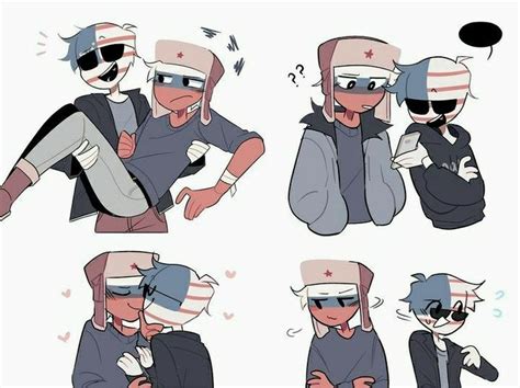 Russia x America countryhumans | Милые рисунки, Флаги рисунки, Граффити в виде слов