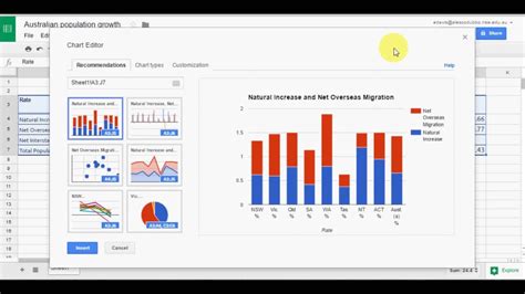 Creating charts in Google Sheets: tutorial - YouTube