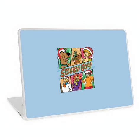 Retro Scooby Doo Christmas Laptop Skins, ScoobyDoo Characters Laptop Skins sold by Mildred ...