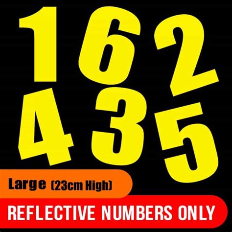 Wheelie Bin Stickers Numbers Only (Large 230mm High) - StickBin ...