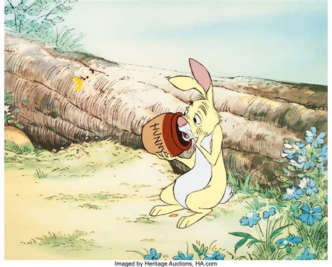 Winnie the Pooh Rabbit Walt Disney Key Production Animation Cel Drawing b3238 - campestre.al.gov.br