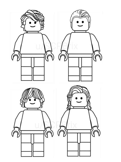 Lego Hair Templates. : r/LEGOCmf