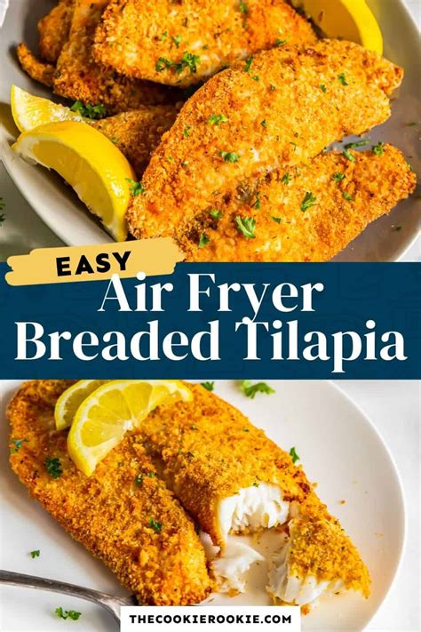 Air Fryer Breaded Tilapia Recipe - The Cookie Rookie®