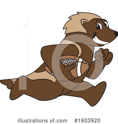 Wolverine Mascot Clipart #1603925 - Illustration by Toons4Biz