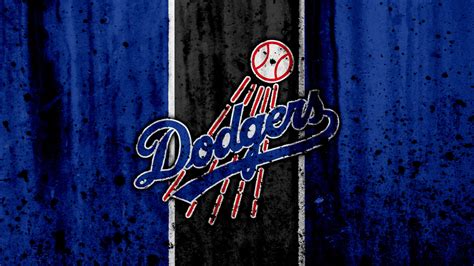 Los Angeles Dodgers With Blue And Black Background With White Lines 4K HD Dodgers Wallpapers ...