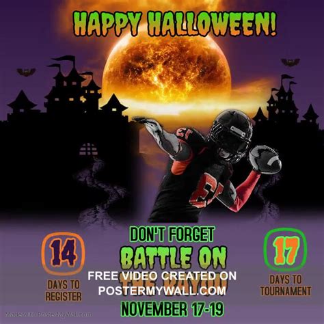 NFL FOOTBALL Halloween | PosterMyWall