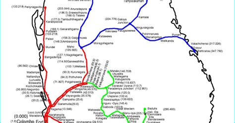 Sri Lanka Railway Route Map | Sri Lanka Railway Information Portal