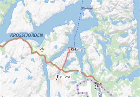 MICHELIN Kirkenes map - ViaMichelin