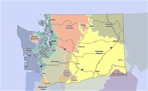 Washington State Eco-Regions (from the Washington Department of Transportation as a guide for ...