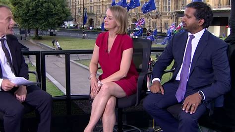 Laura Kuenssberg Legs/Thighs in Short Red Dress - BBC News Special ...