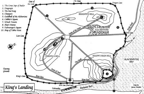 Original Game of Thrones maps - Hejorama