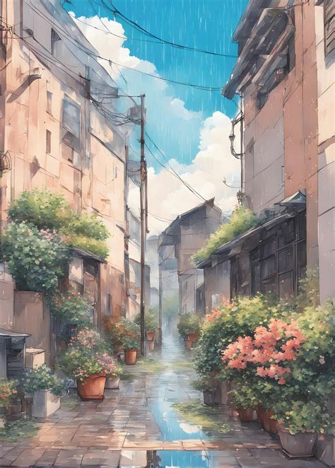 Beautiful rainy street artwork by barito786 on DeviantArt